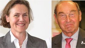 Die neue Präsidentin des CJD, Dr. Kornelie Schütz-Scheifele, und der scheidende Präsident, Georg Michael Primus.