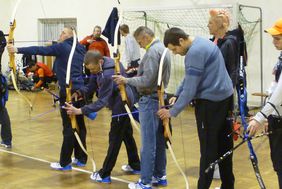 Die Bogensport-Gruppe vom CJD trainiert regelmäßig im Verein „SV Erfurt West 90 e.V.“.